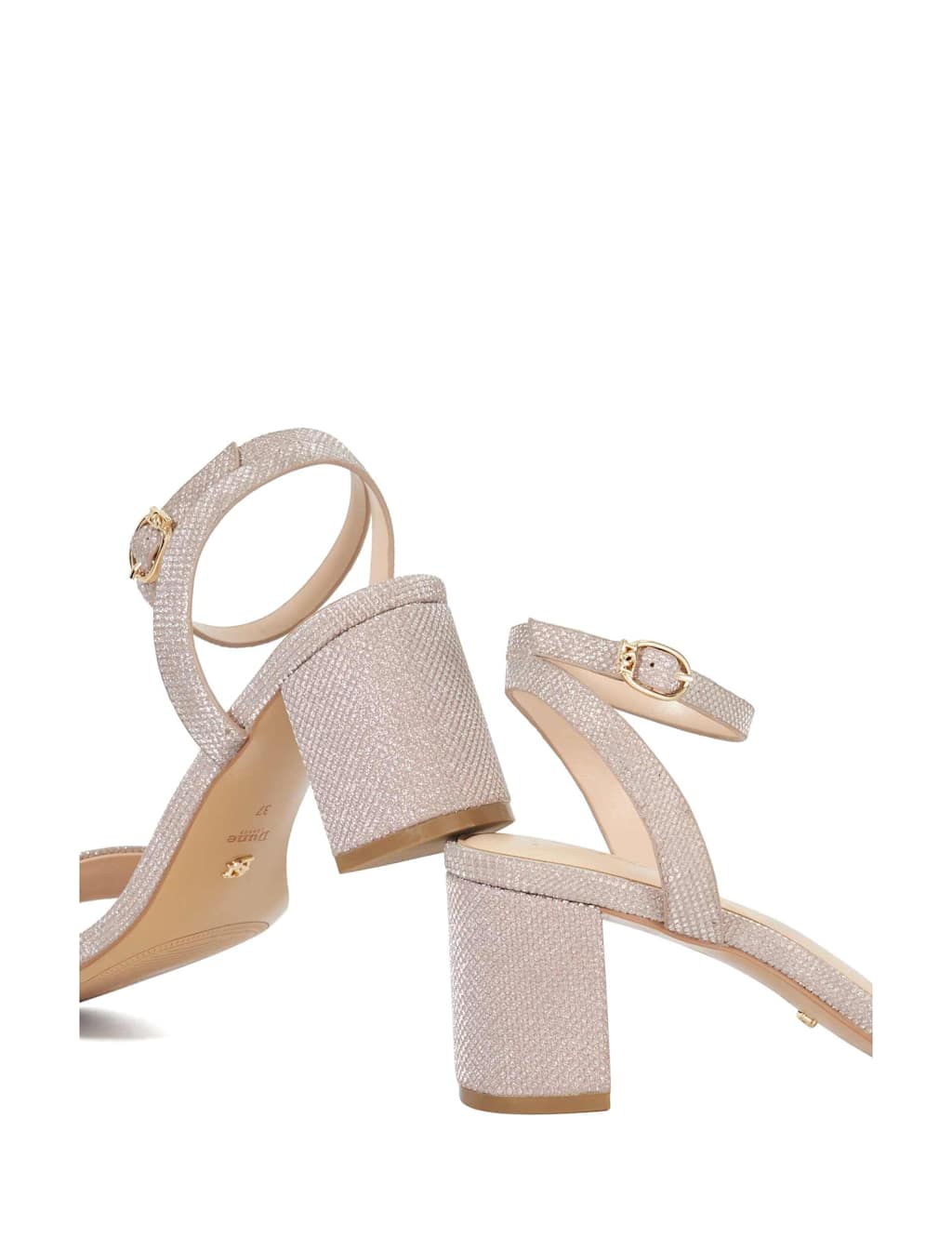 Wide Fit Sparkle Block Heel Sandals 6 of 6
