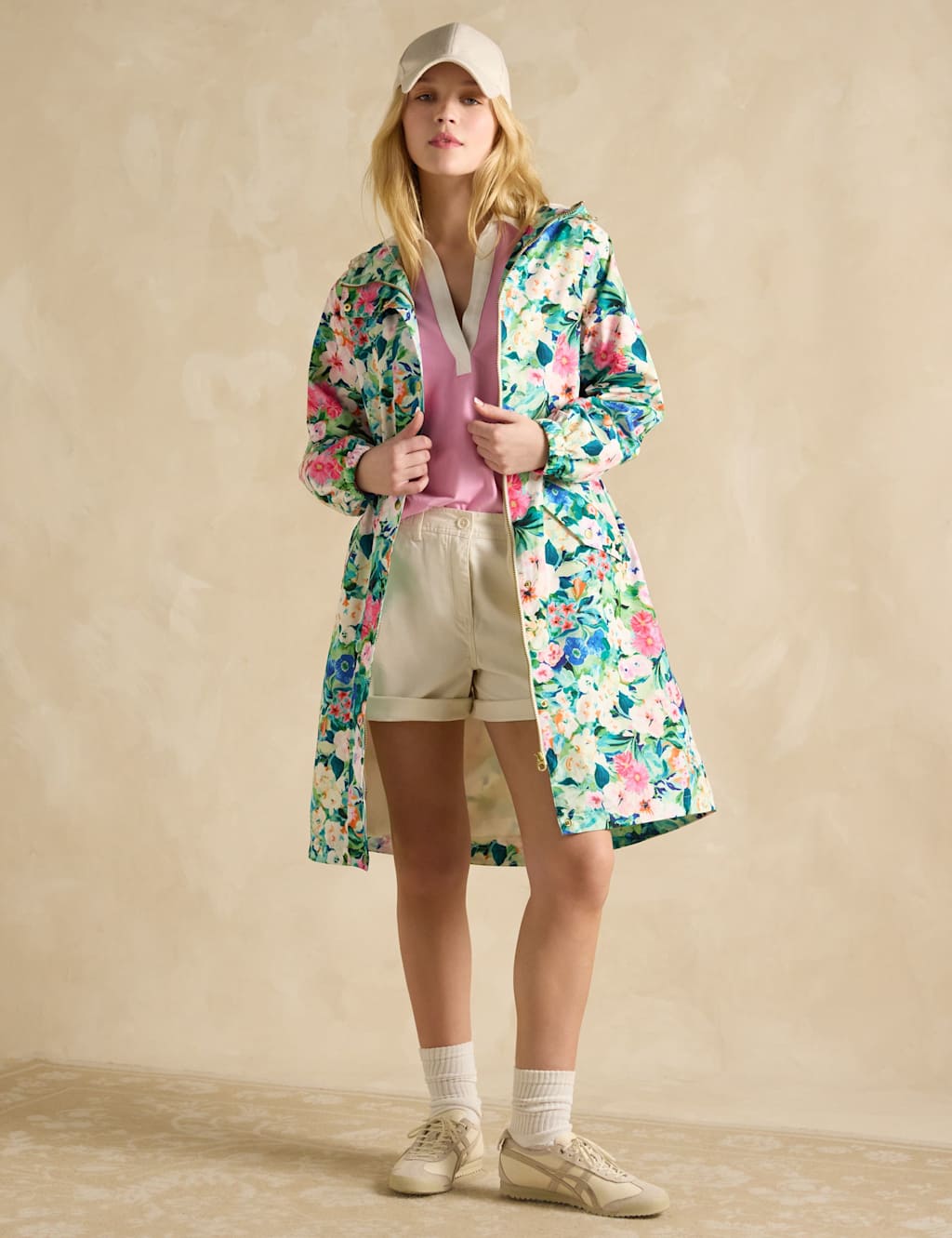 Waterproof Floral Hooded Longline Raincoat 4 of 8