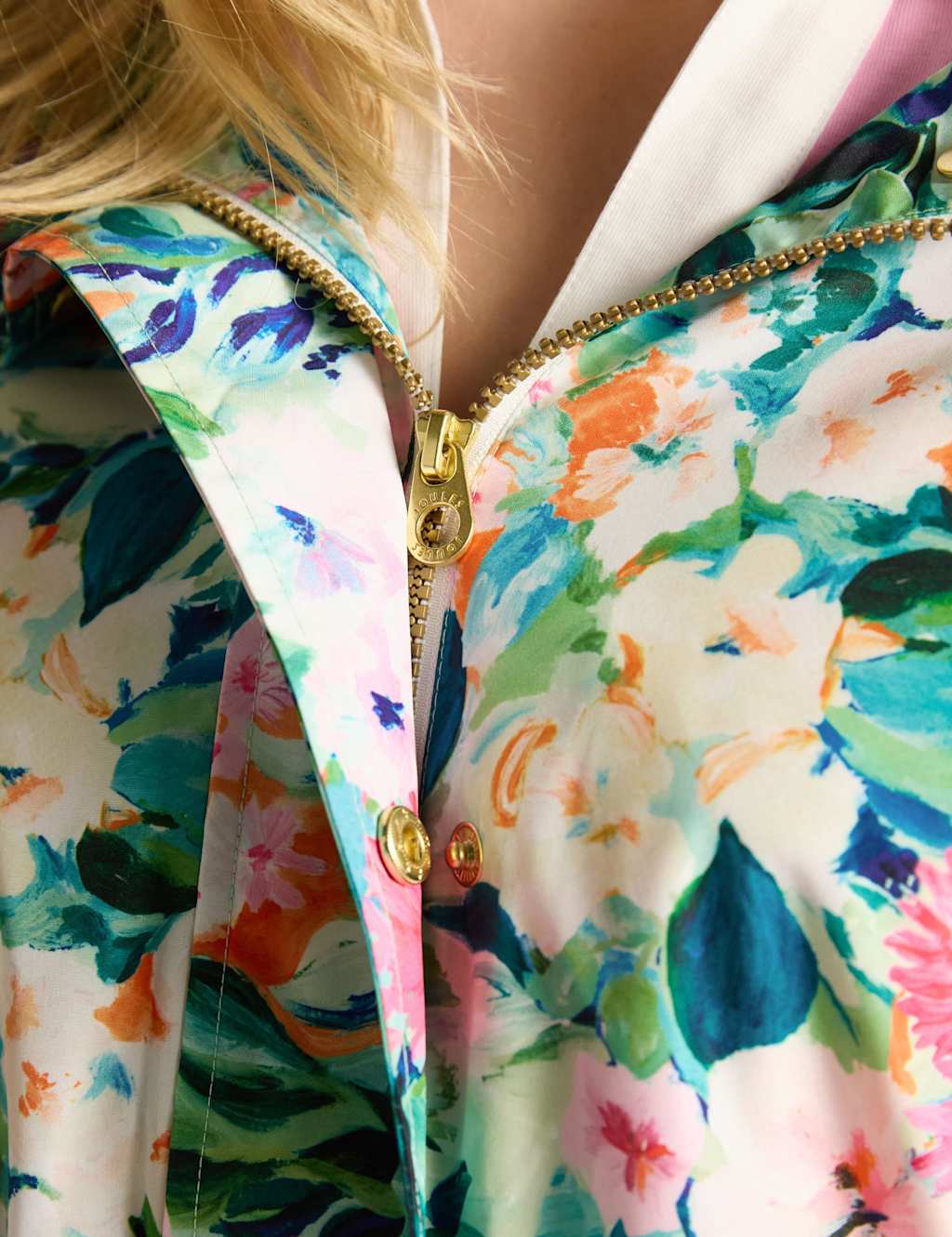 Waterproof Floral Hooded Longline Raincoat 7 of 8