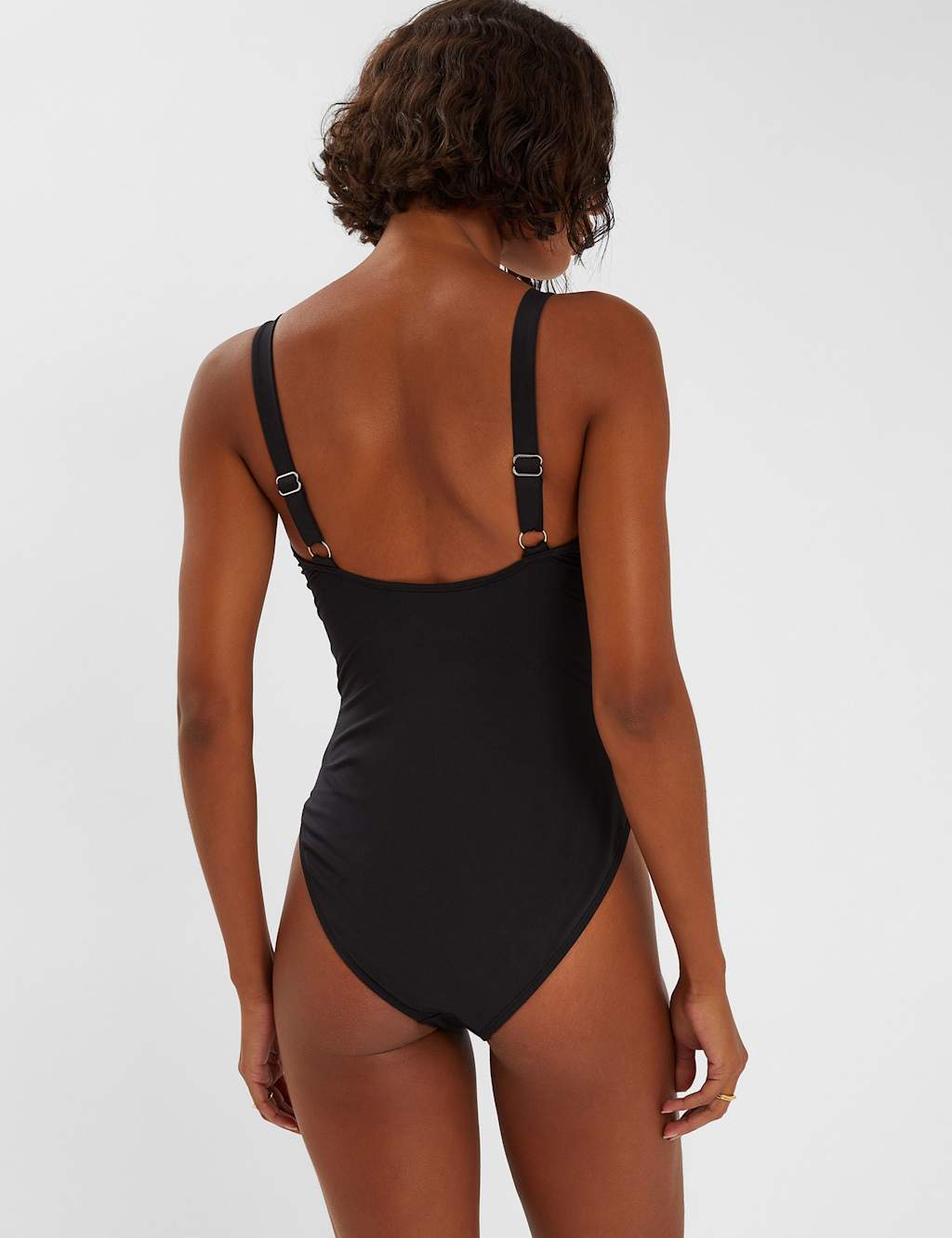 Padded Knot Front Cut Out V-Neck Swimsuit 3 of 4