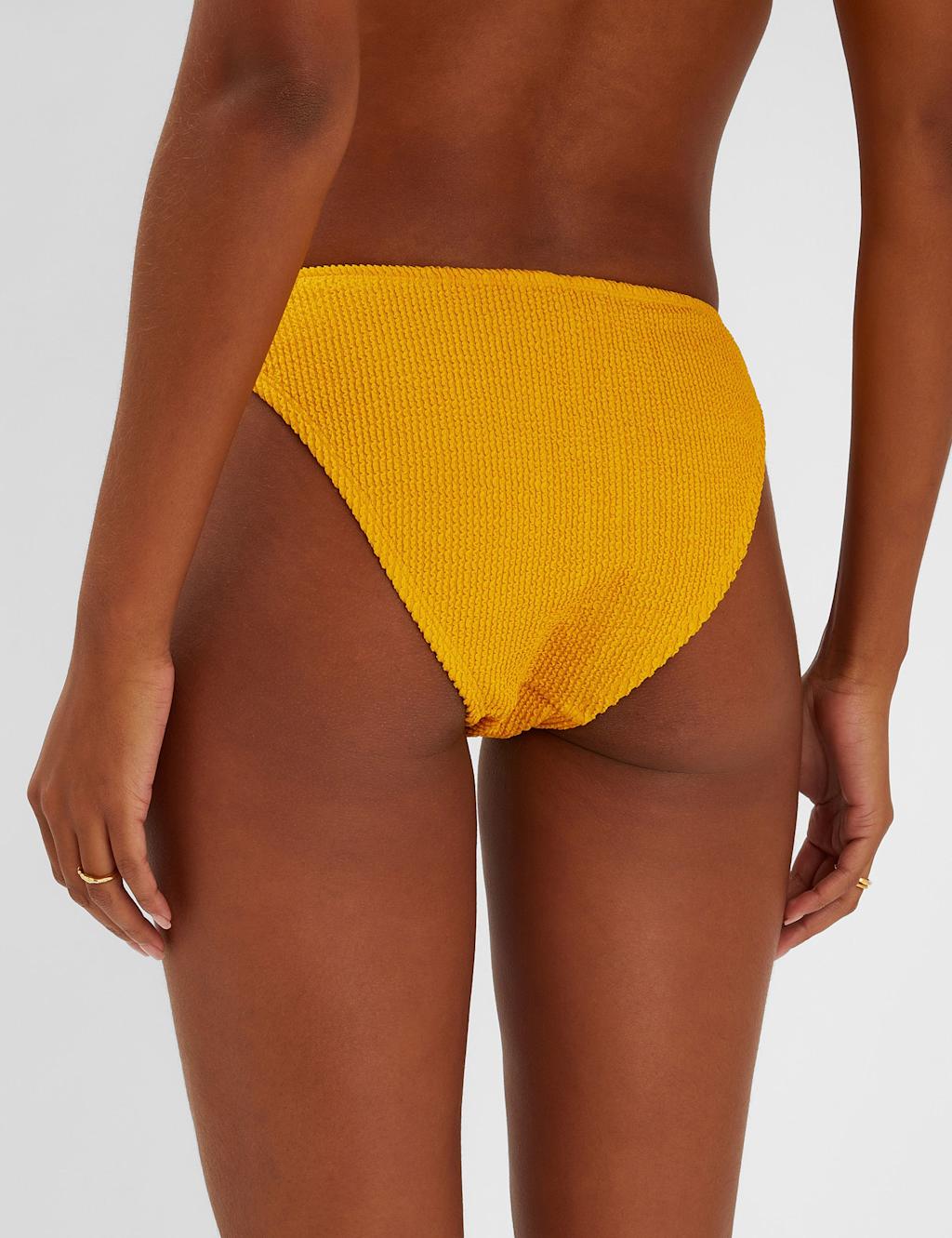 Crinkle High Leg Bikini Bottoms 3 of 4