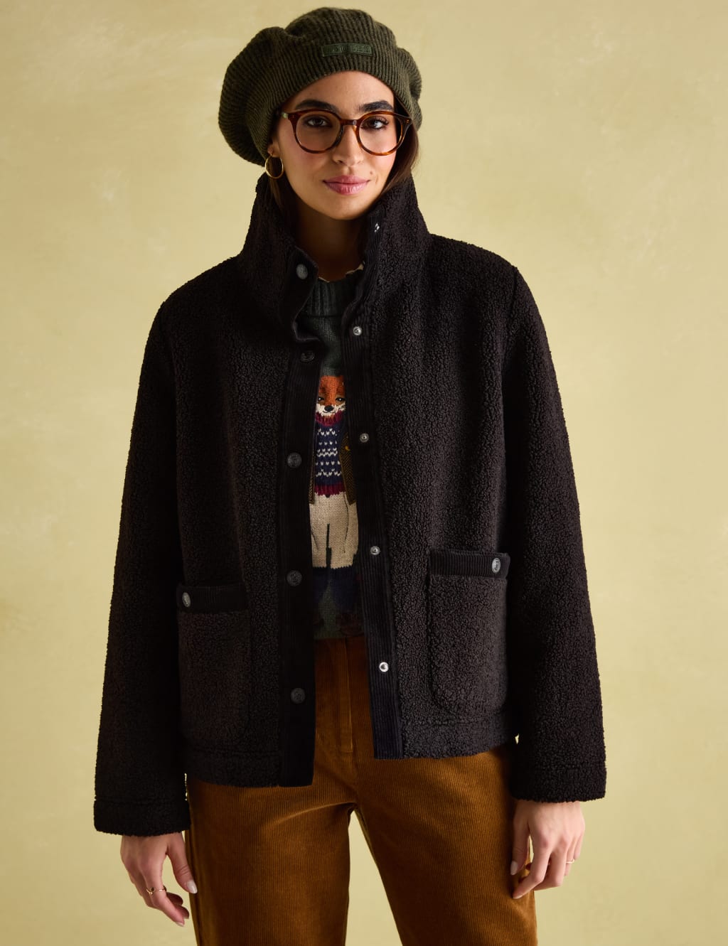 High Neck Fleece Jacket 4 of 8