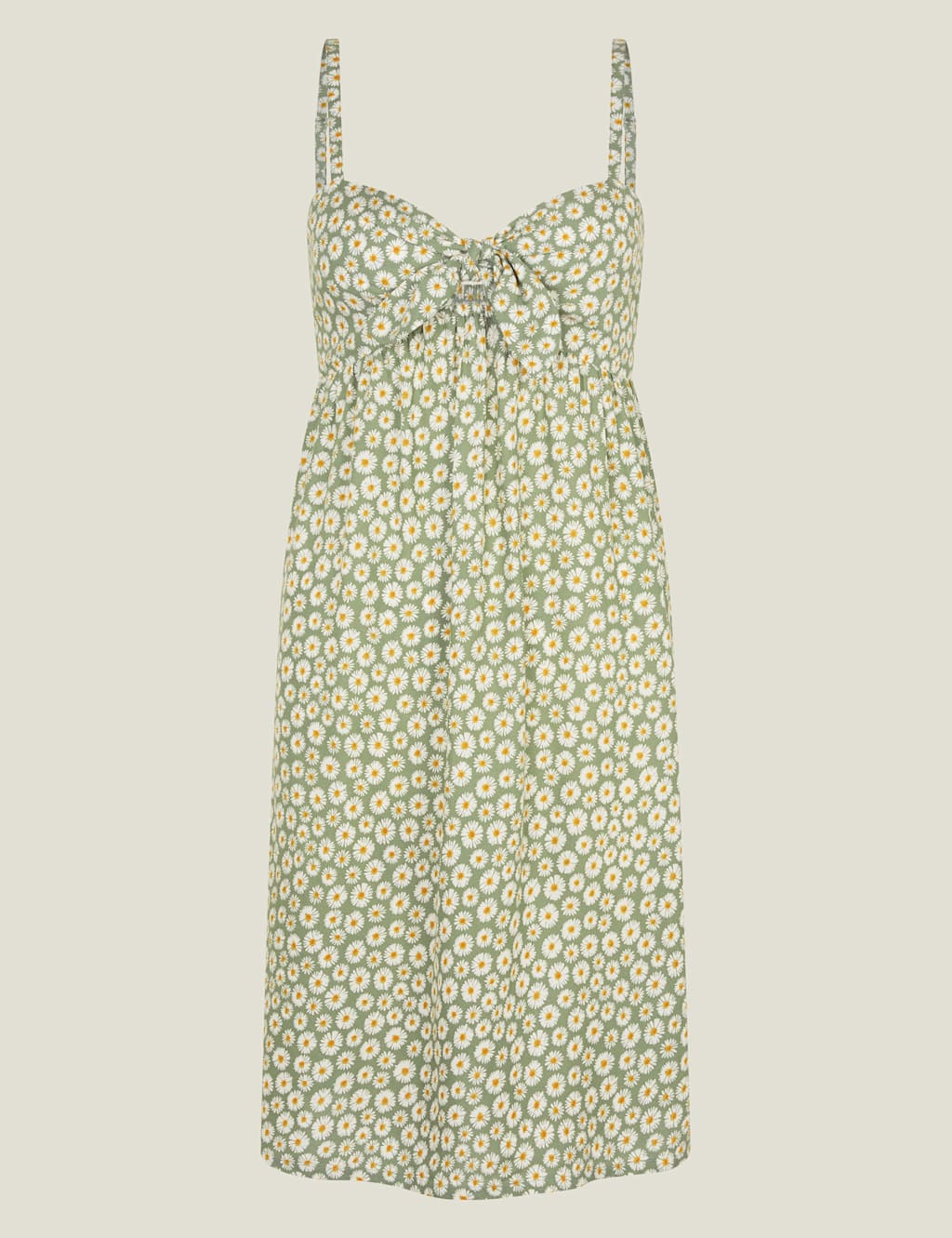 Floral Strappy Tie Front Mini Beach Dress 2 of 4