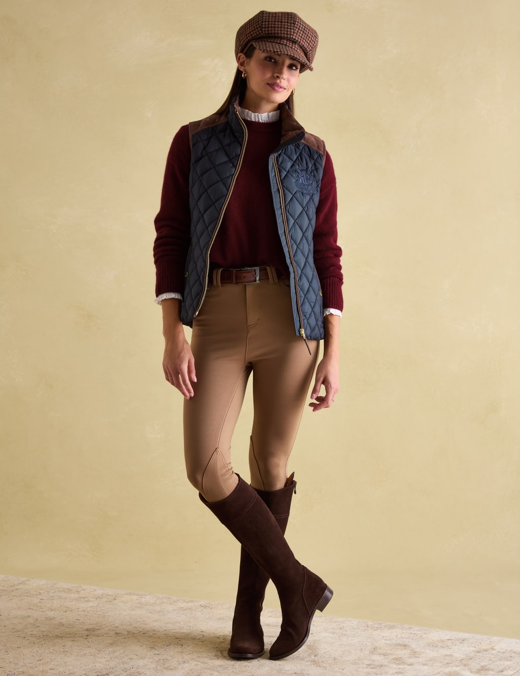 Quilted Funnel Neck Zip Up Gilet 3 of 8
