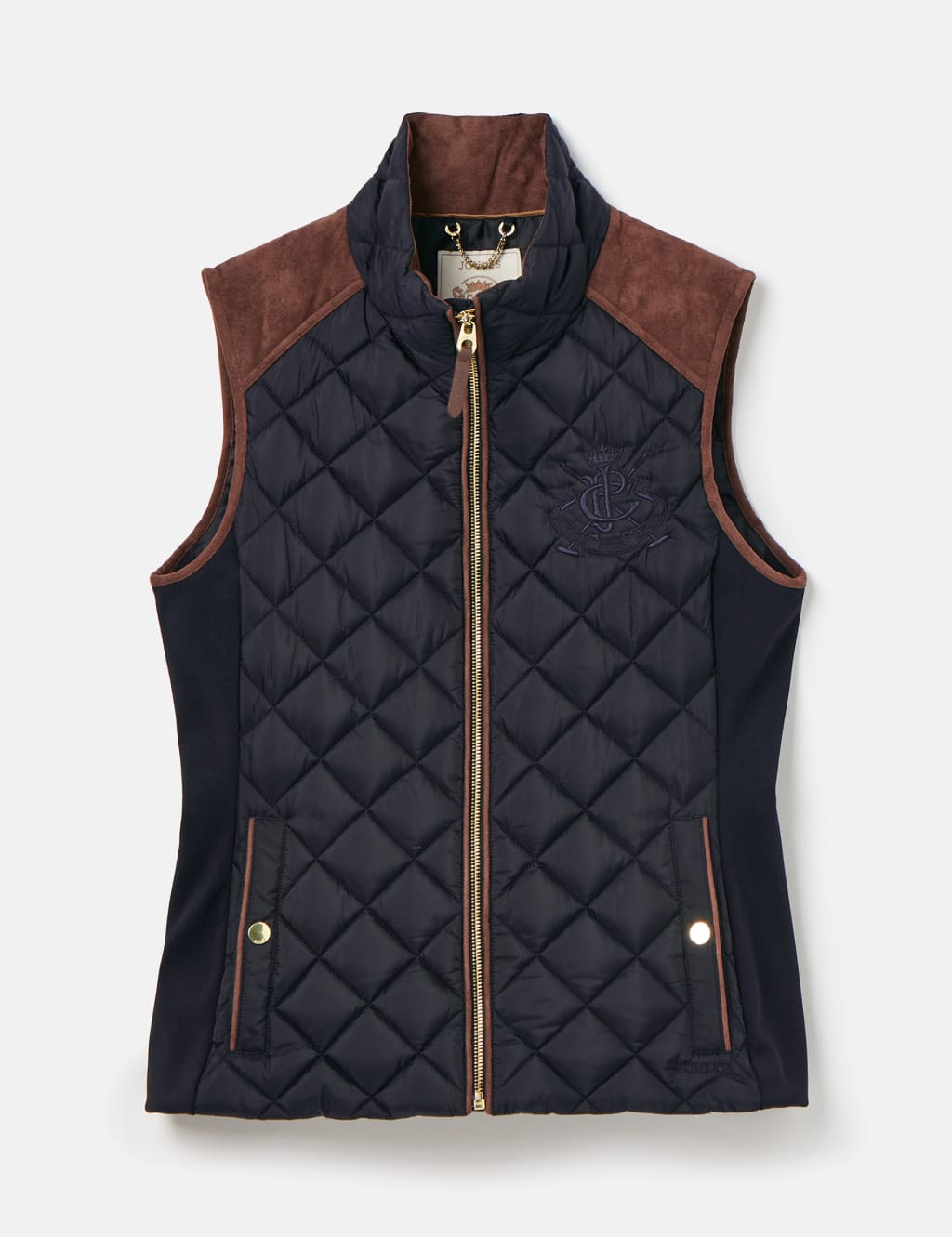 Quilted Funnel Neck Zip Up Gilet 2 of 8