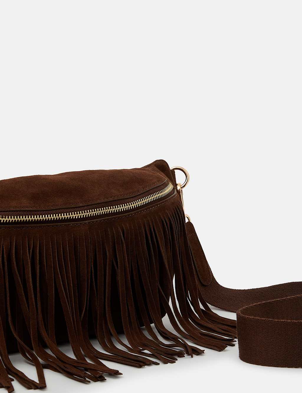 Suede Fringed Bum Bag 3 of 4