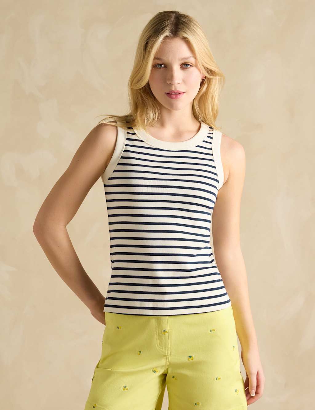 Pure Cotton Striped Vest 3 of 6