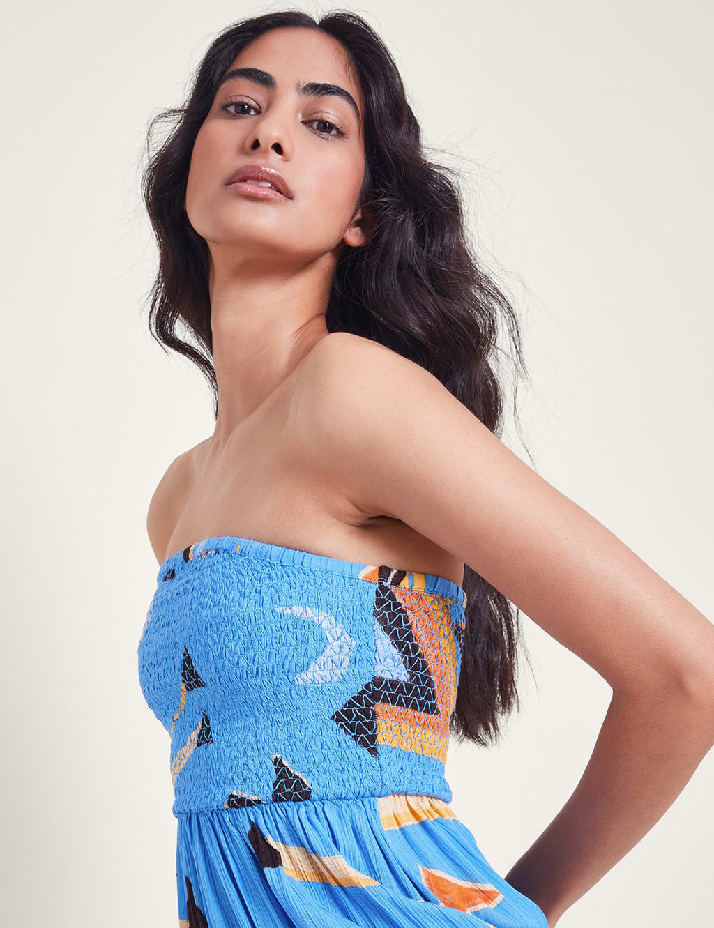 Square neck midi skater dress shop