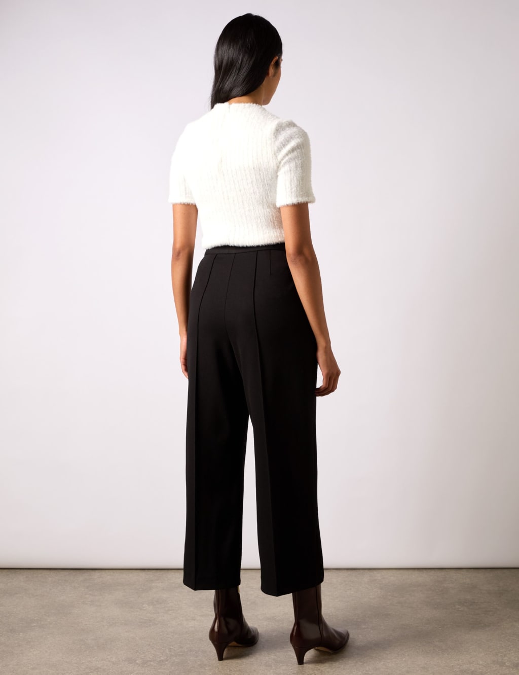 Ponte Twill Straight Leg Culottes 2 of 4