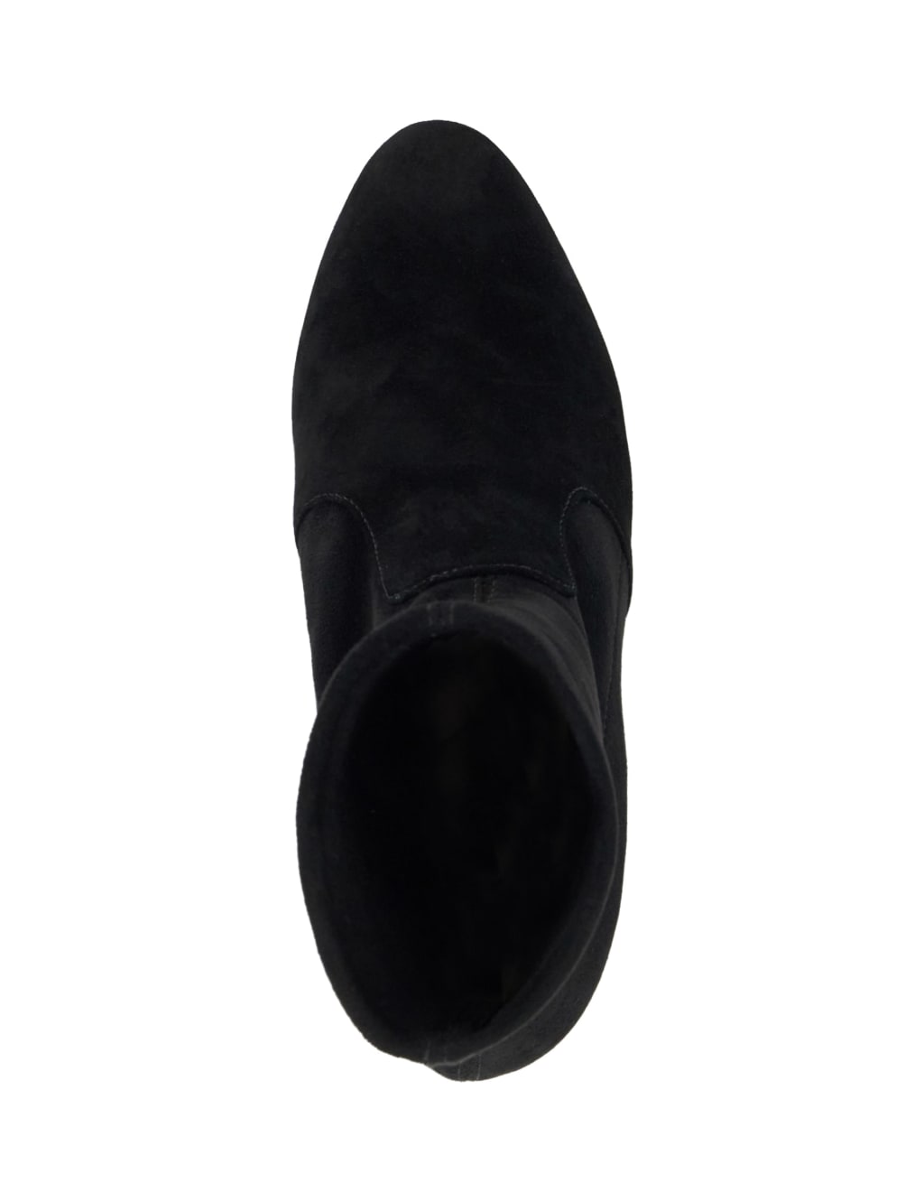 Wide Fit Suede Block Heel Sock Boots 3 of 6