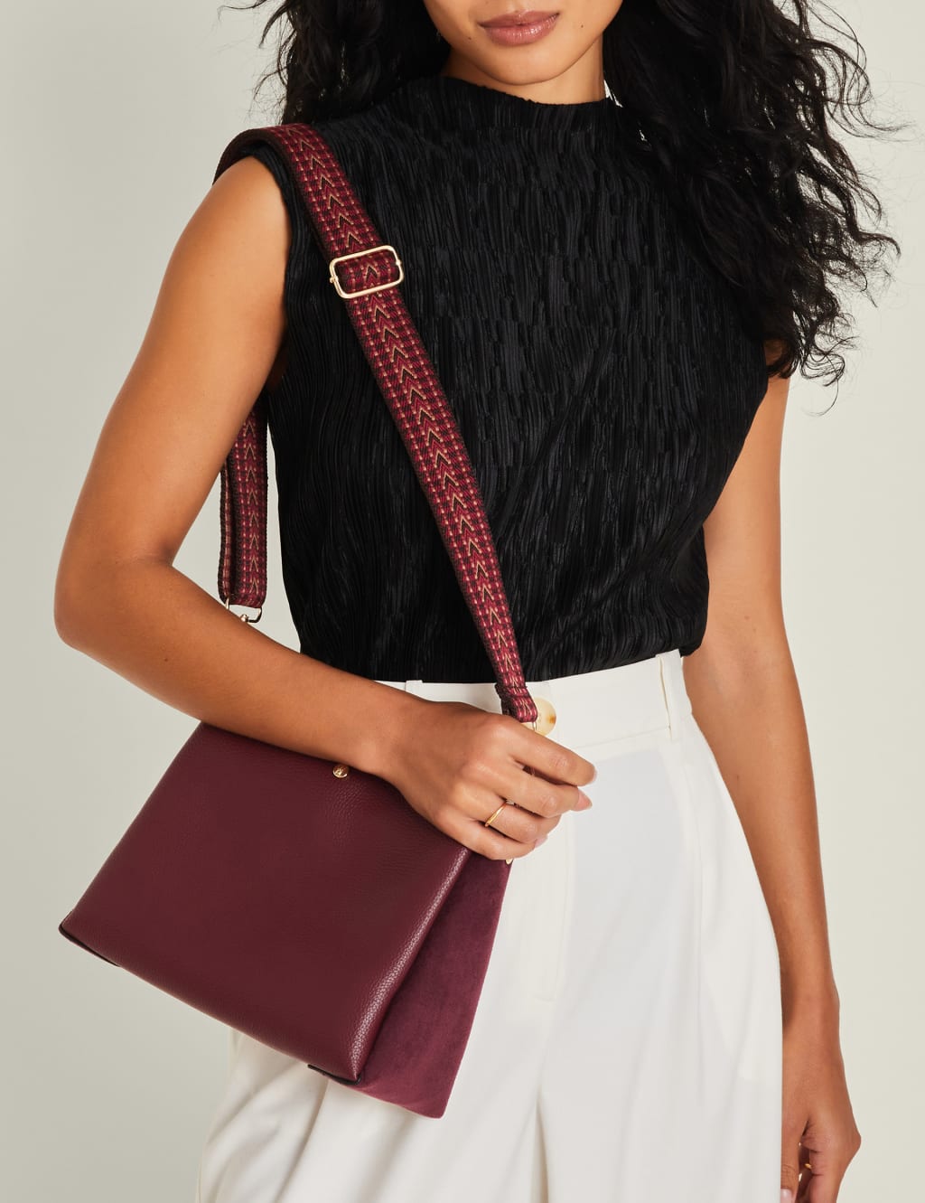 Faux leather bag straps cheap