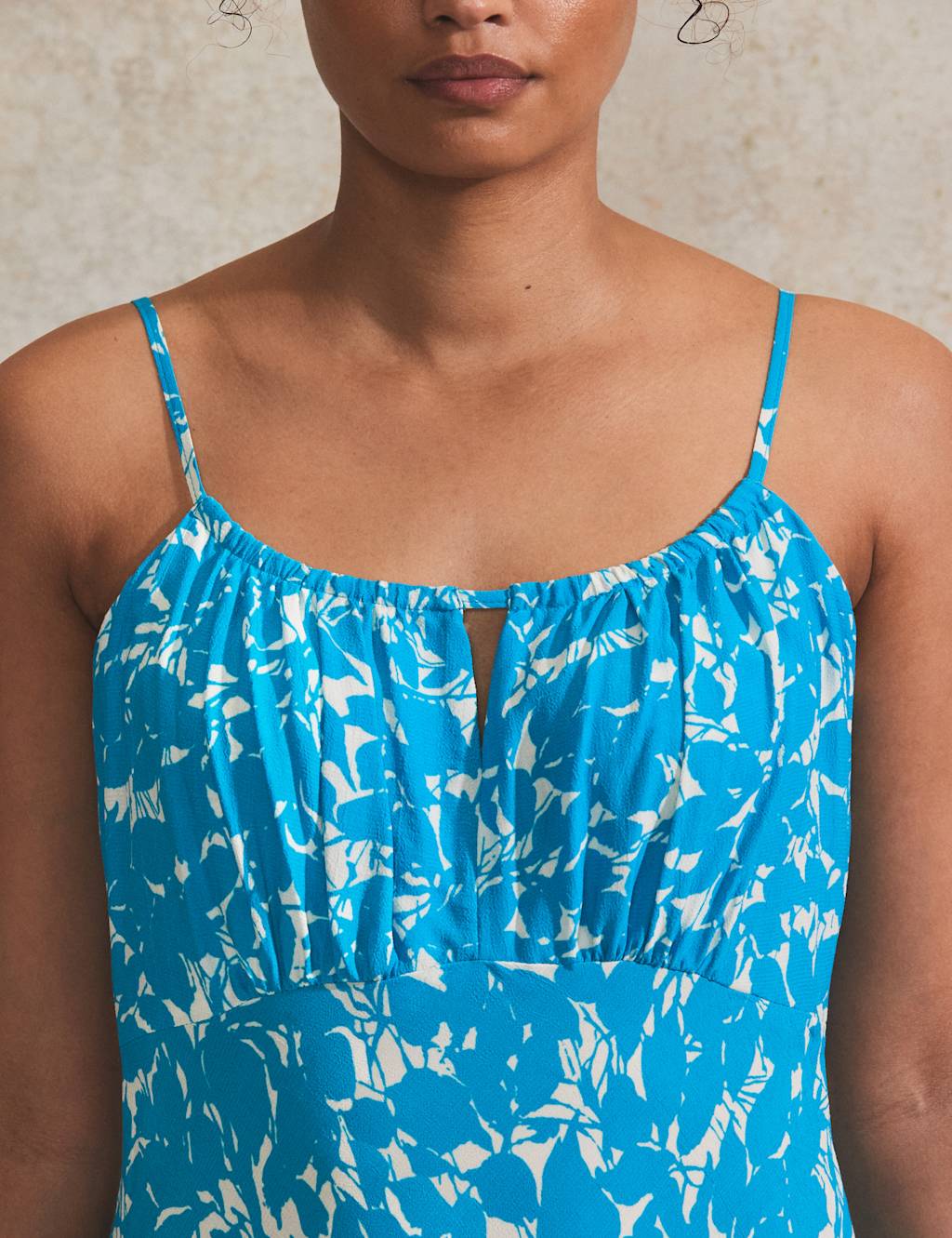 Printed Round Neck Midi Tea Dress 3 of 3