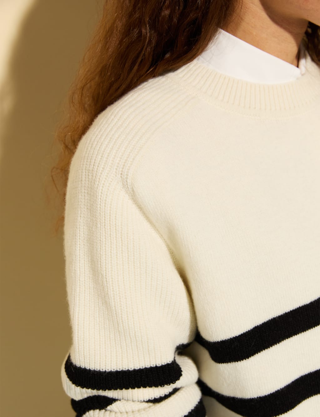 Wool Rich Striped Relaxed Jumper 5 of 6