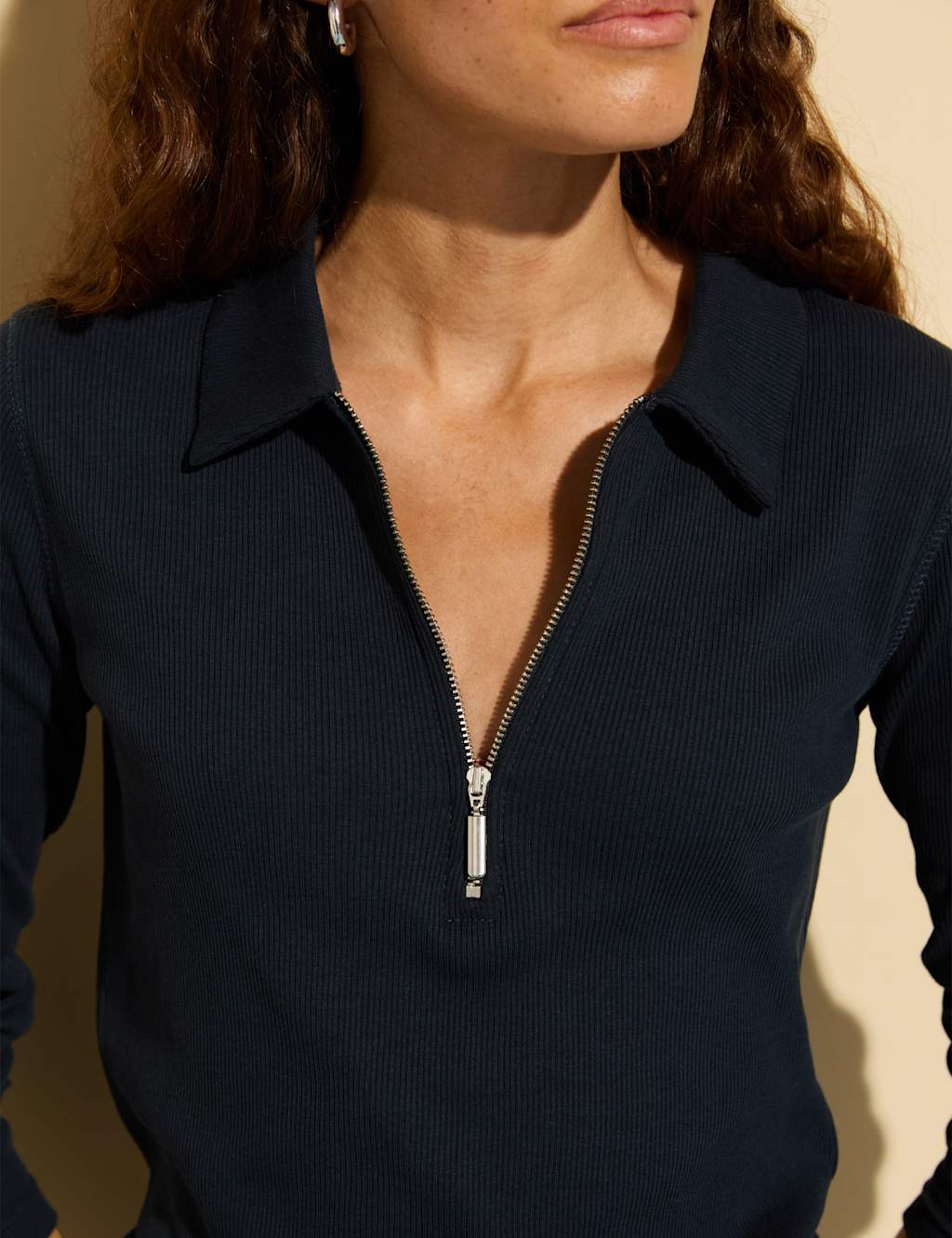 Pure Cotton Half Zip Top 4 of 4