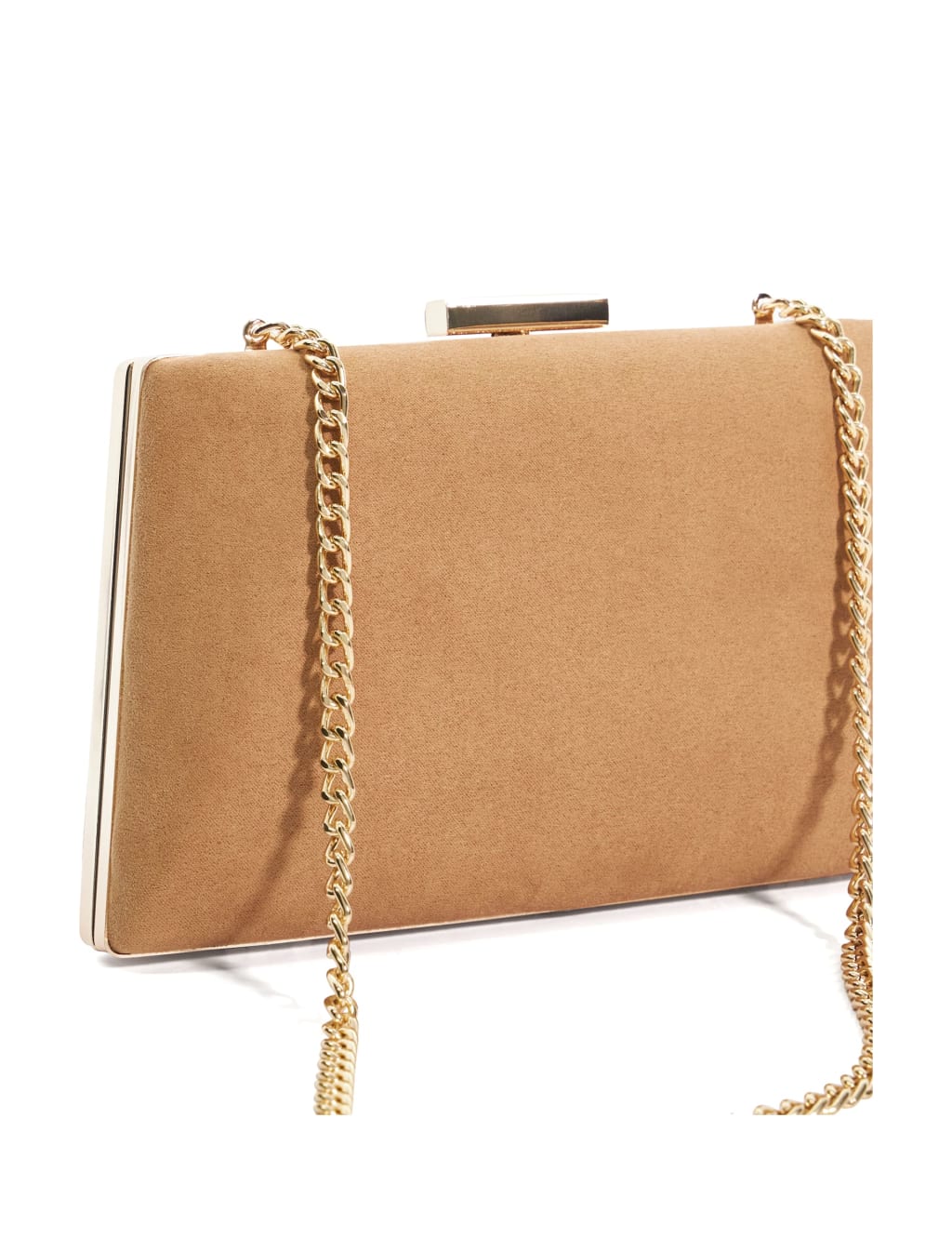 Gold clutch bag dune deals