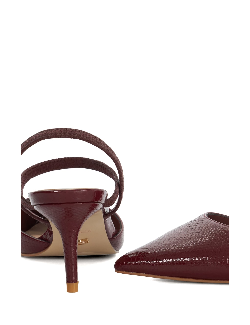 Leather Stiletto Heel Slingback Court Shoes 5 of 5