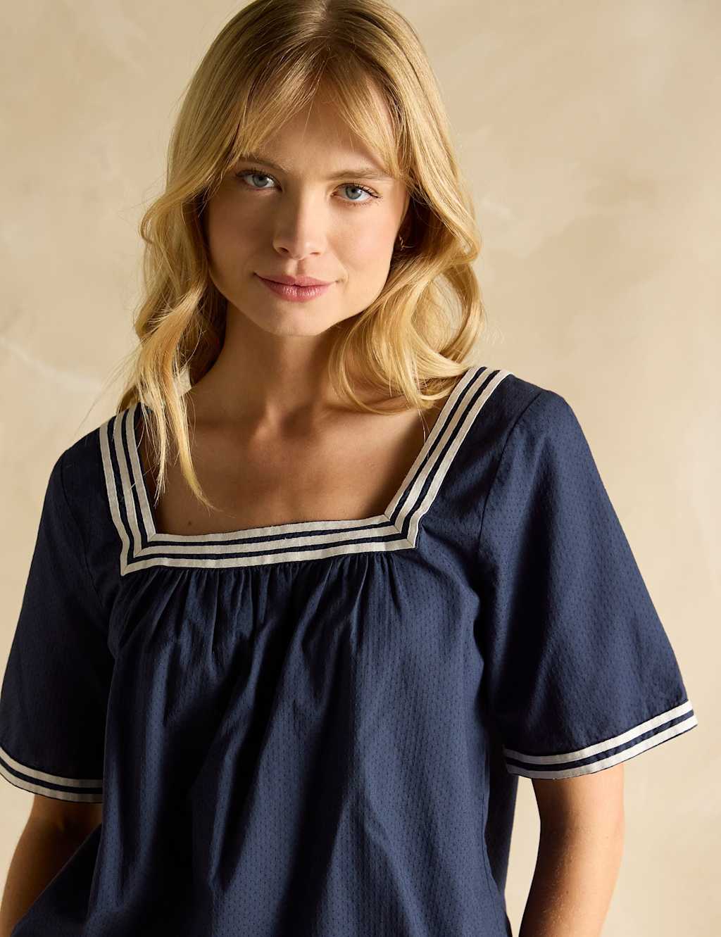 Pure Cotton Square Neck Top 4 of 4