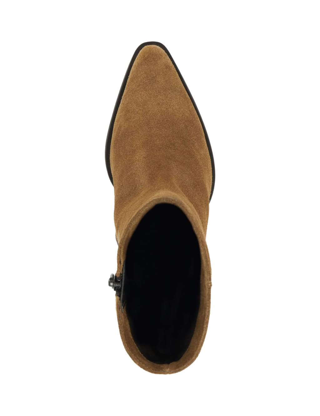 Suede Cow Boy Block Heel Ankle Boots 4 of 6