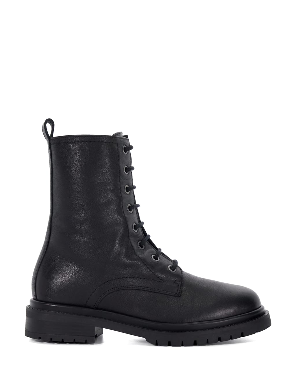 Leather Hiker Lace Up Block Heel Boots Dune London M S