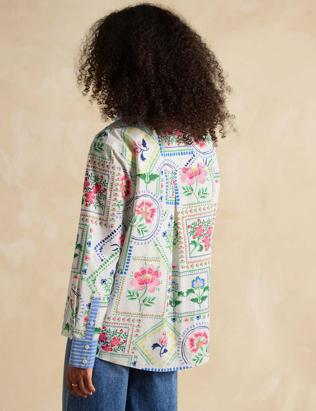 Pure Cotton Floral Collared Relaxed Shirt 3 of 6