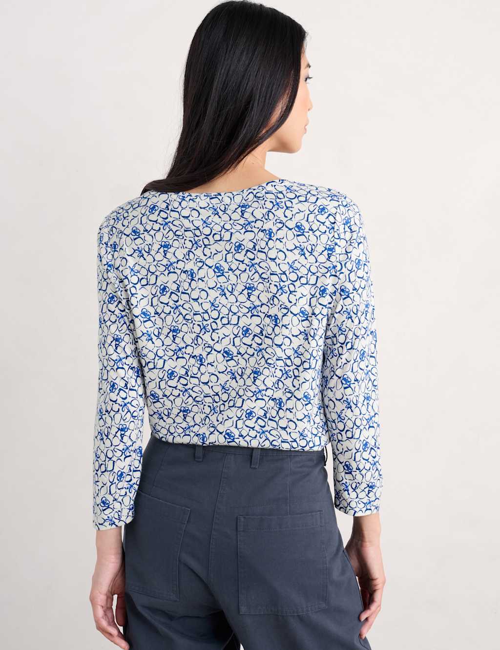 Cotton Blend Geometric Top 4 of 4