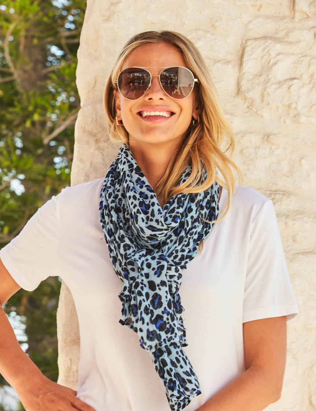 Animal Print Scarf SOSANDAR M S