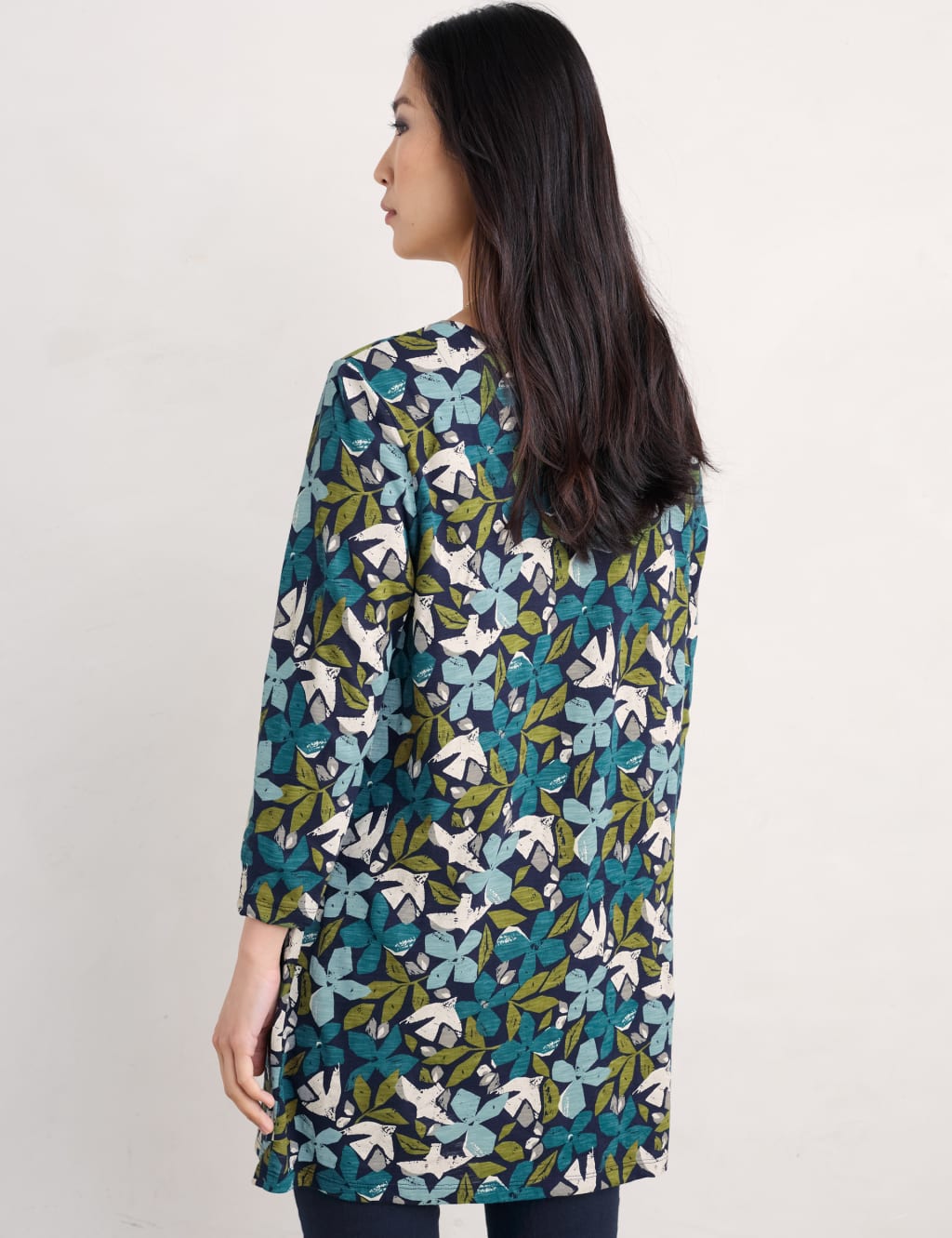 Pure Cotton Floral Tunic 4 of 4