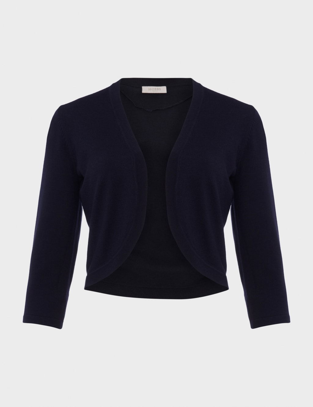 Open Neck Cropped Cardigan
