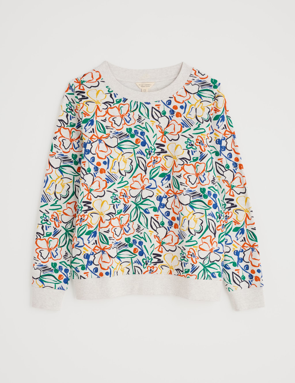 Pure Cotton Floral Sweatshirt 2 of 4