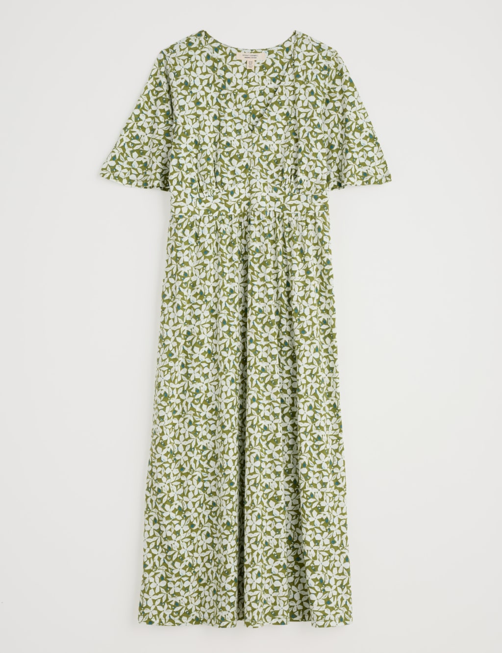 Pure Cotton Floral Maxi Waisted Dress 2 of 4