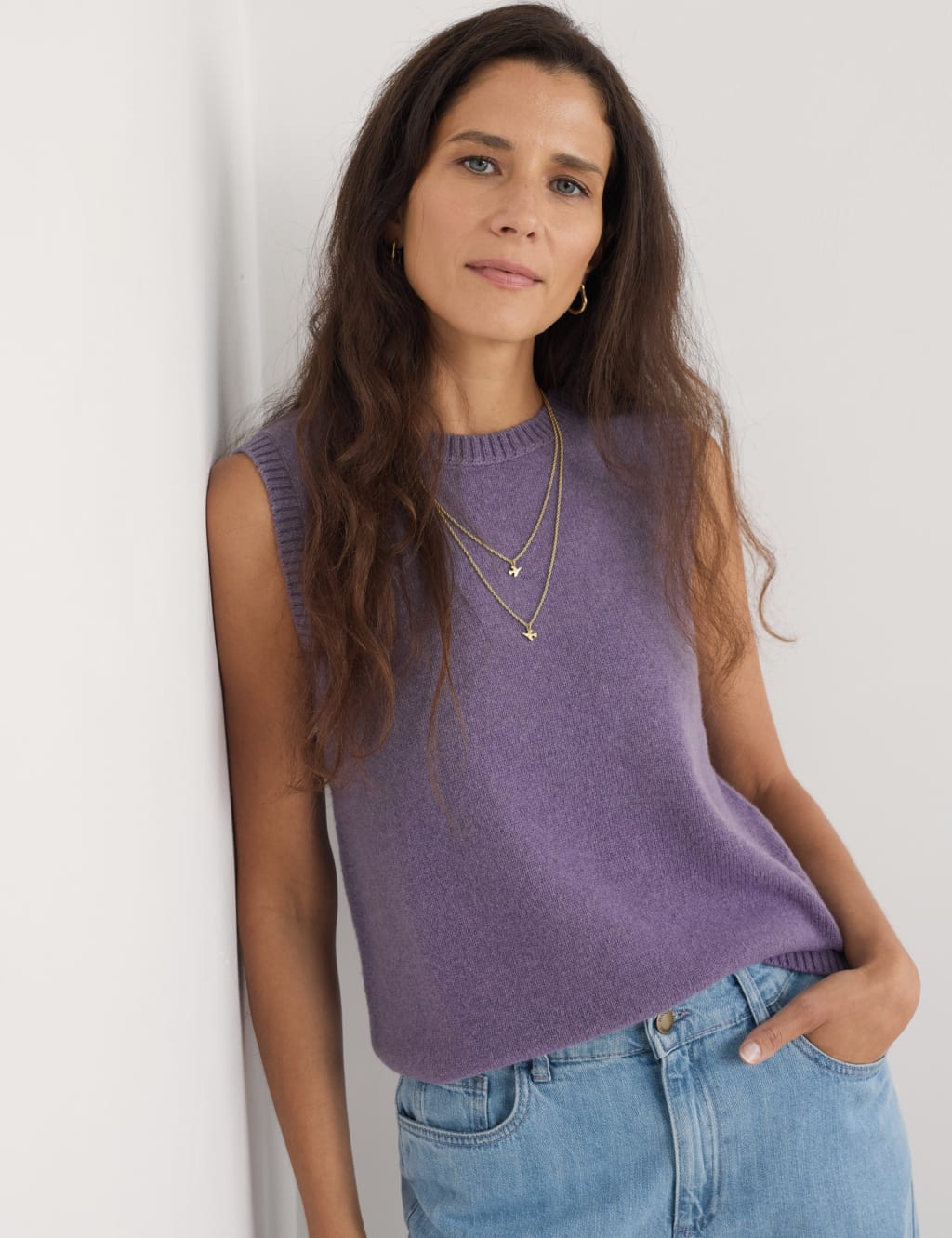 Merino Wool Rich Knitted Vest 3 of 4
