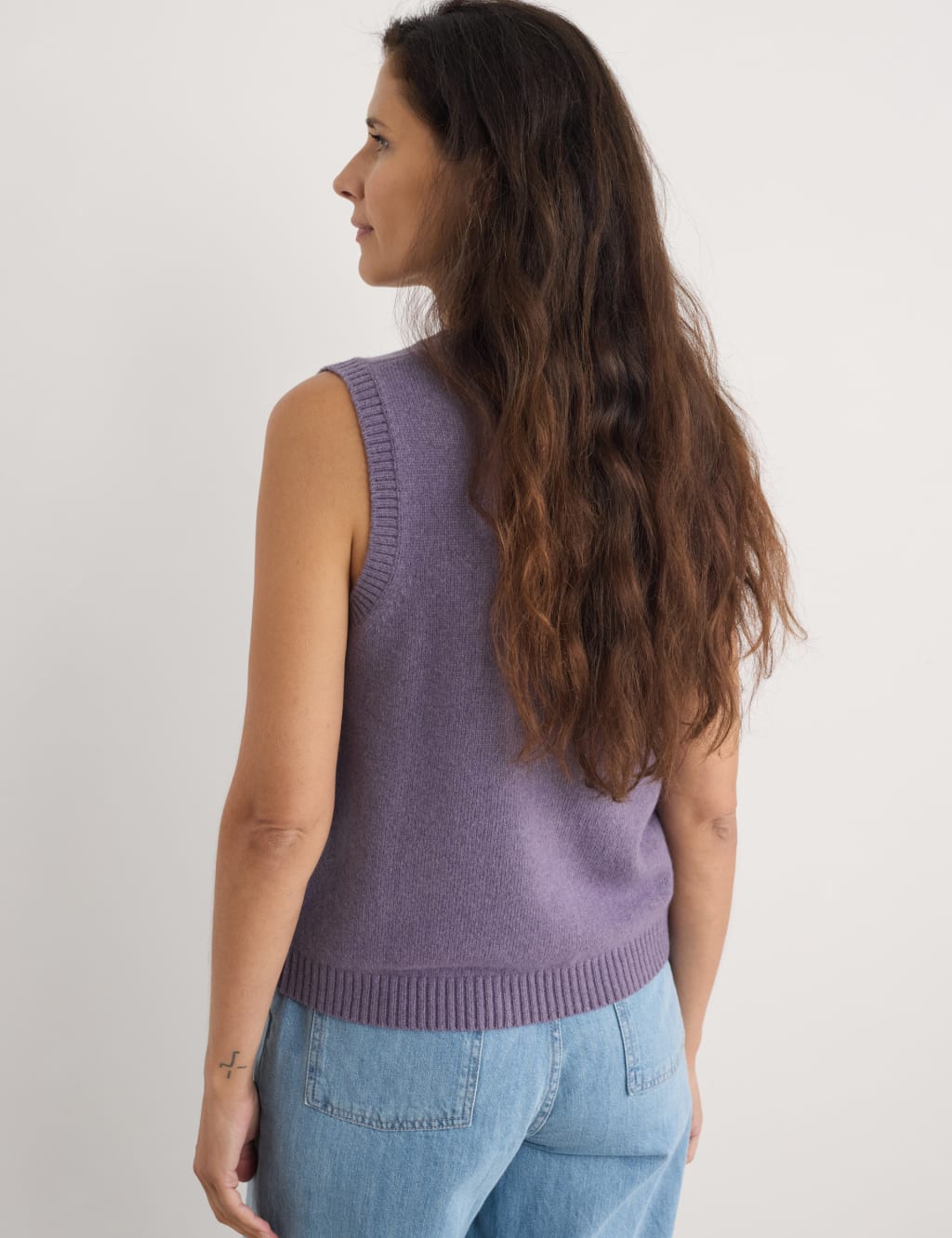 Merino Wool Rich Knitted Vest 4 of 4