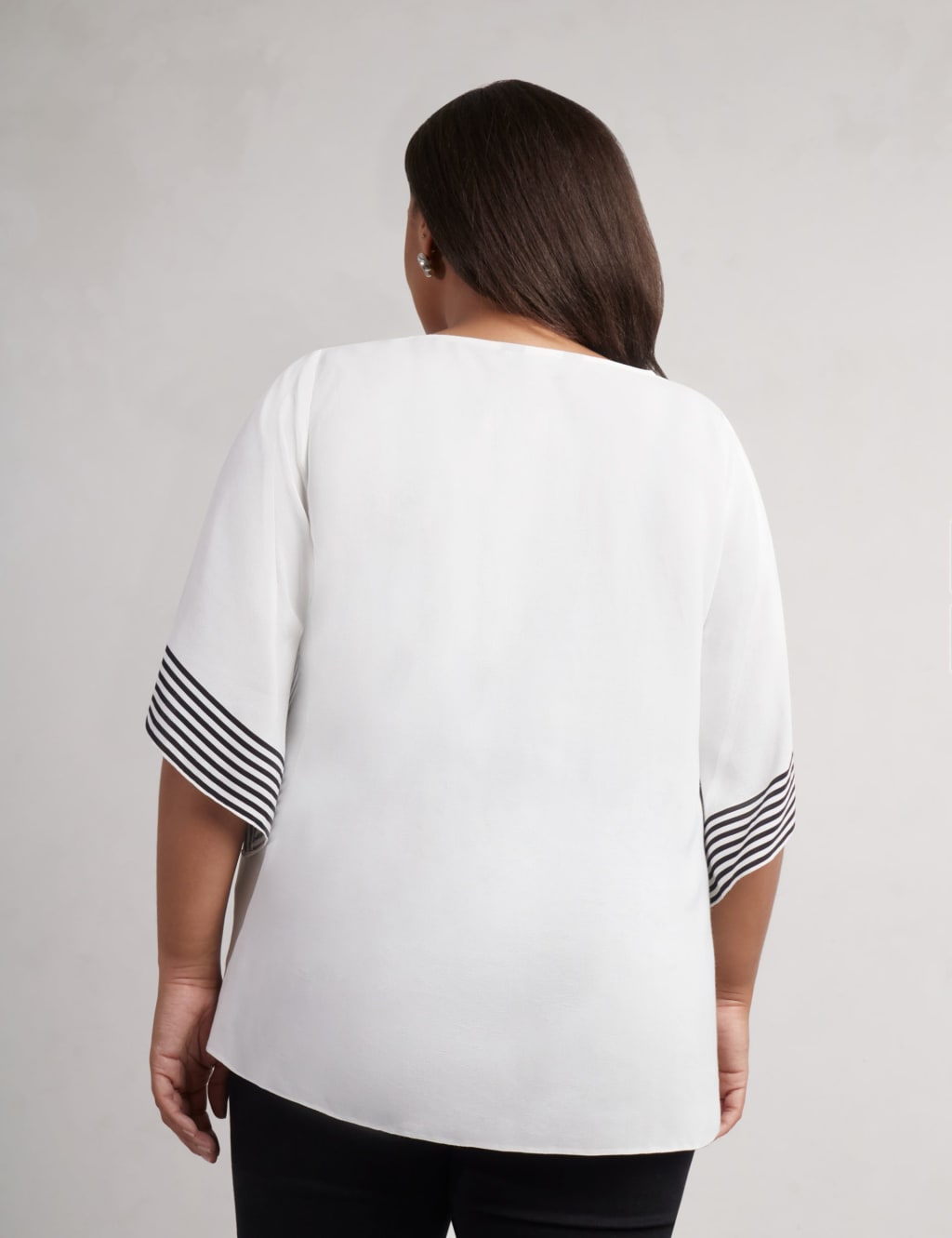 Round Neck Striped Top main image 1