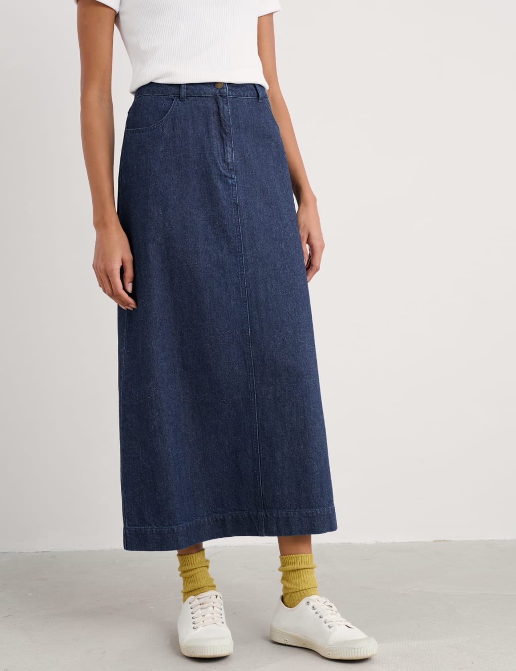 Denim Midi Skirt 2 of 3