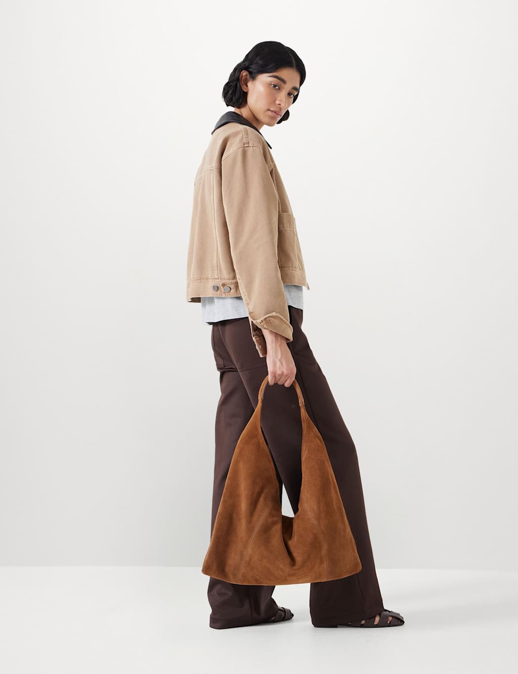 Suede Tote Bag 3 of 6