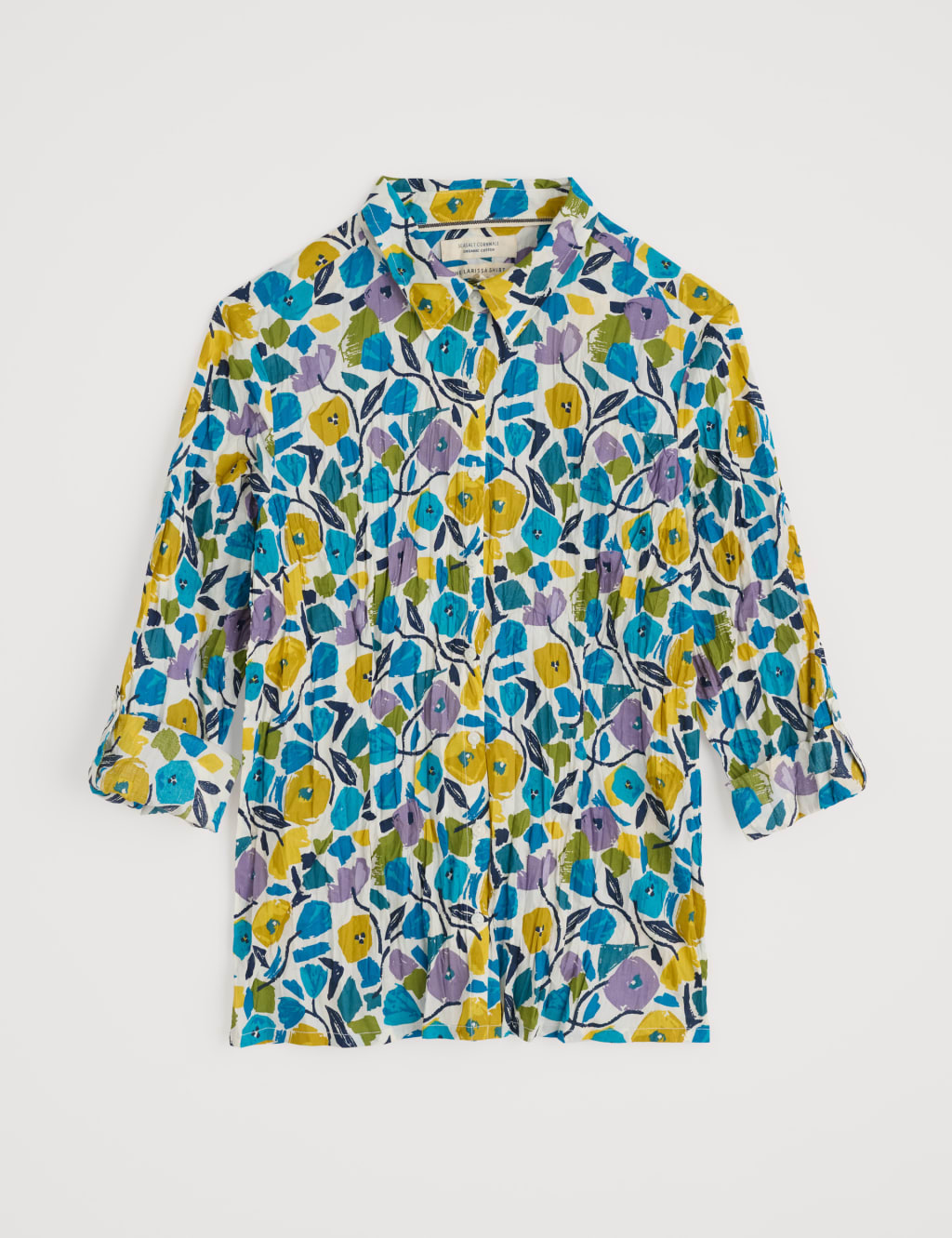 Pure Cotton Floral Collared Shirt 2 of 5