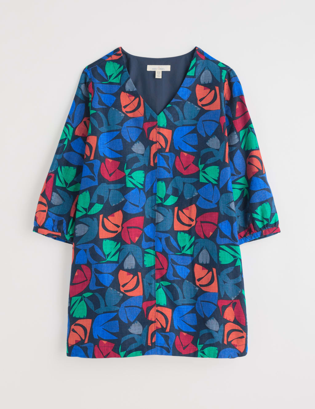 Cotton Blend Floral V-Neck Tunic 2 of 4
