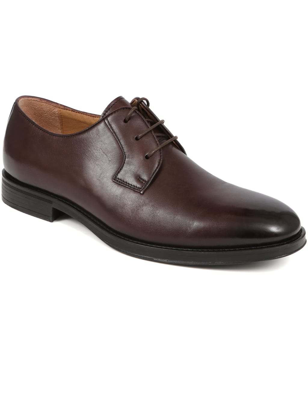 Wide Fit Leather Derby Shoes 5 of 7