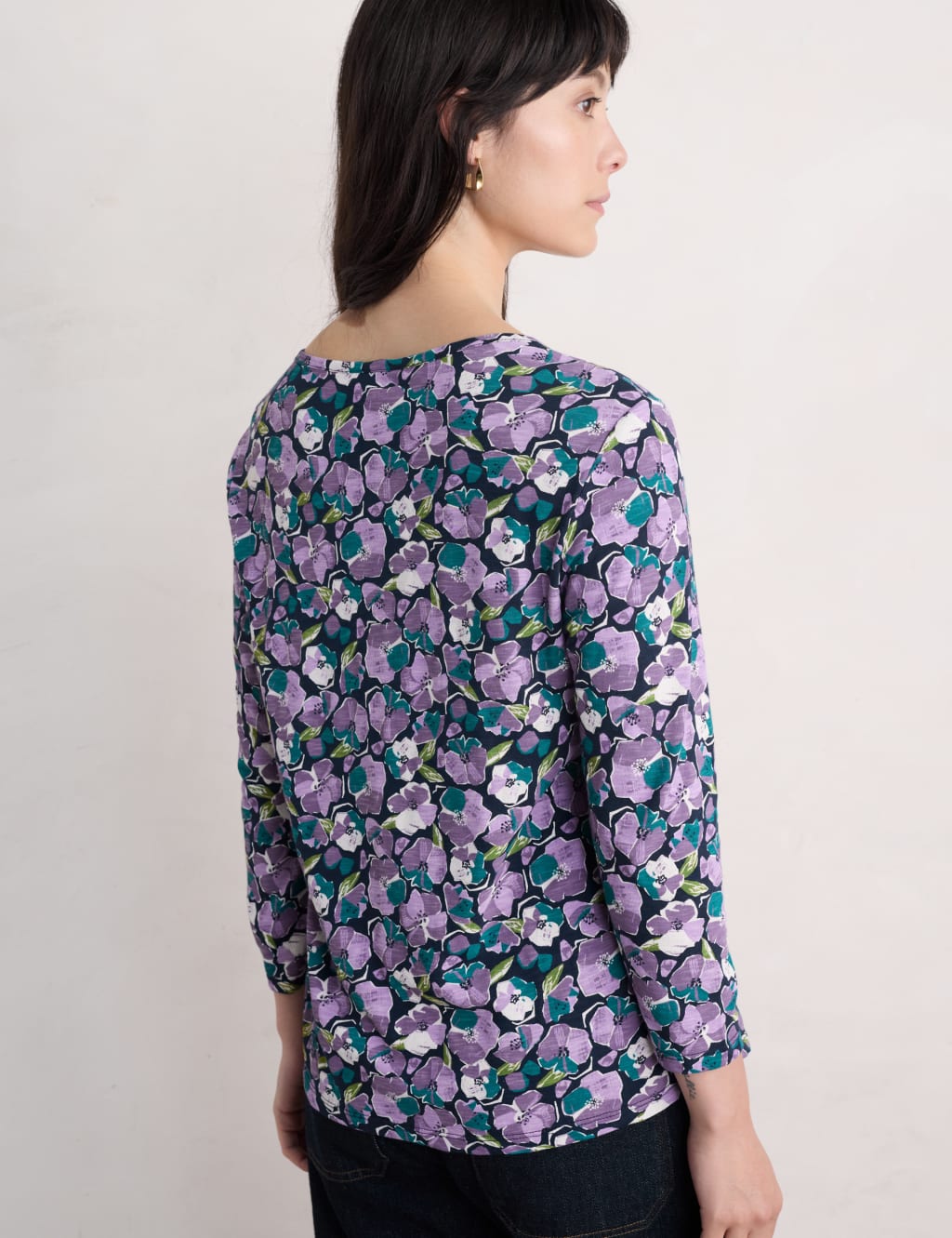 Pure Cotton Floral Tunic 4 of 4