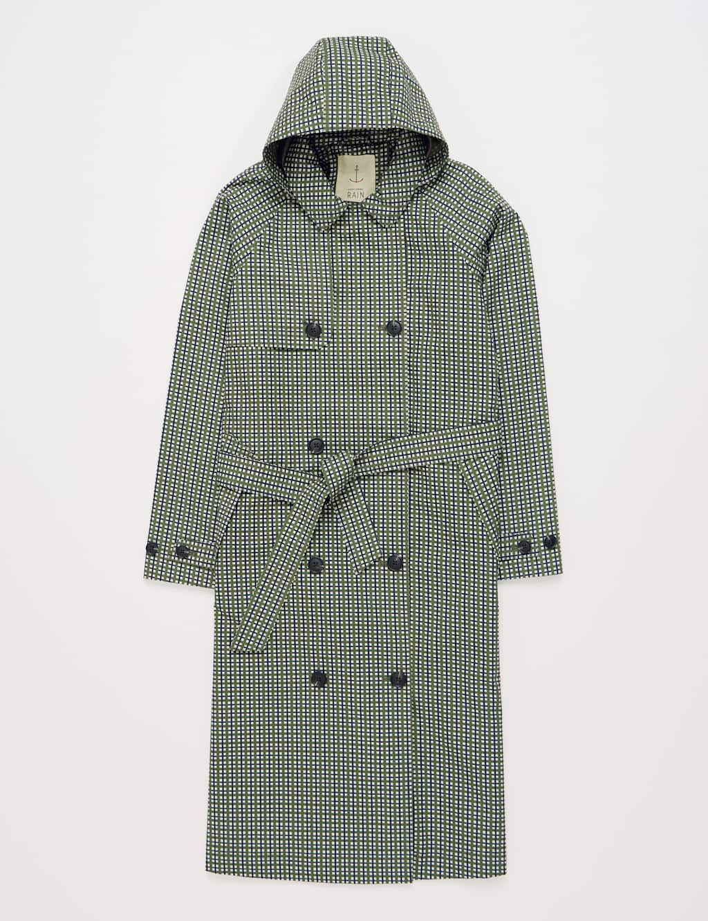 Pure Cotton Belted Hooded Longline Trench Coat 2 of 4
