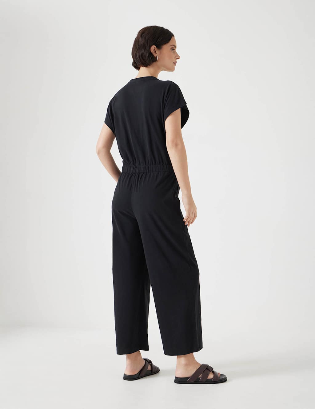 Kendall Pure Cotton Jersey Button Front Jumpsuit 2 of 3