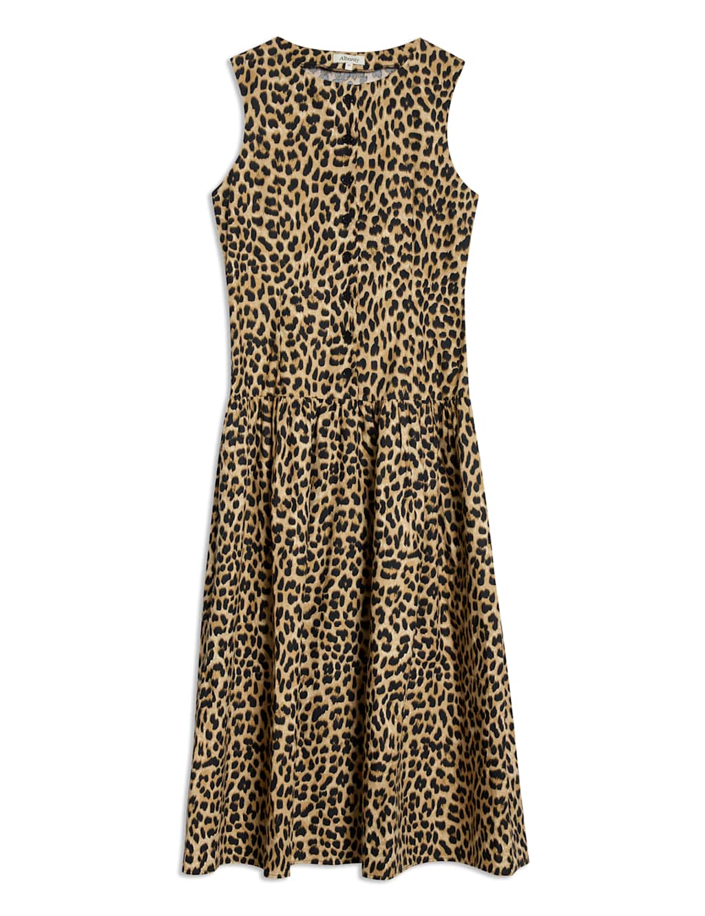 Pure Cotton Animal Print Midi Waistcoat Dress 2 of 6