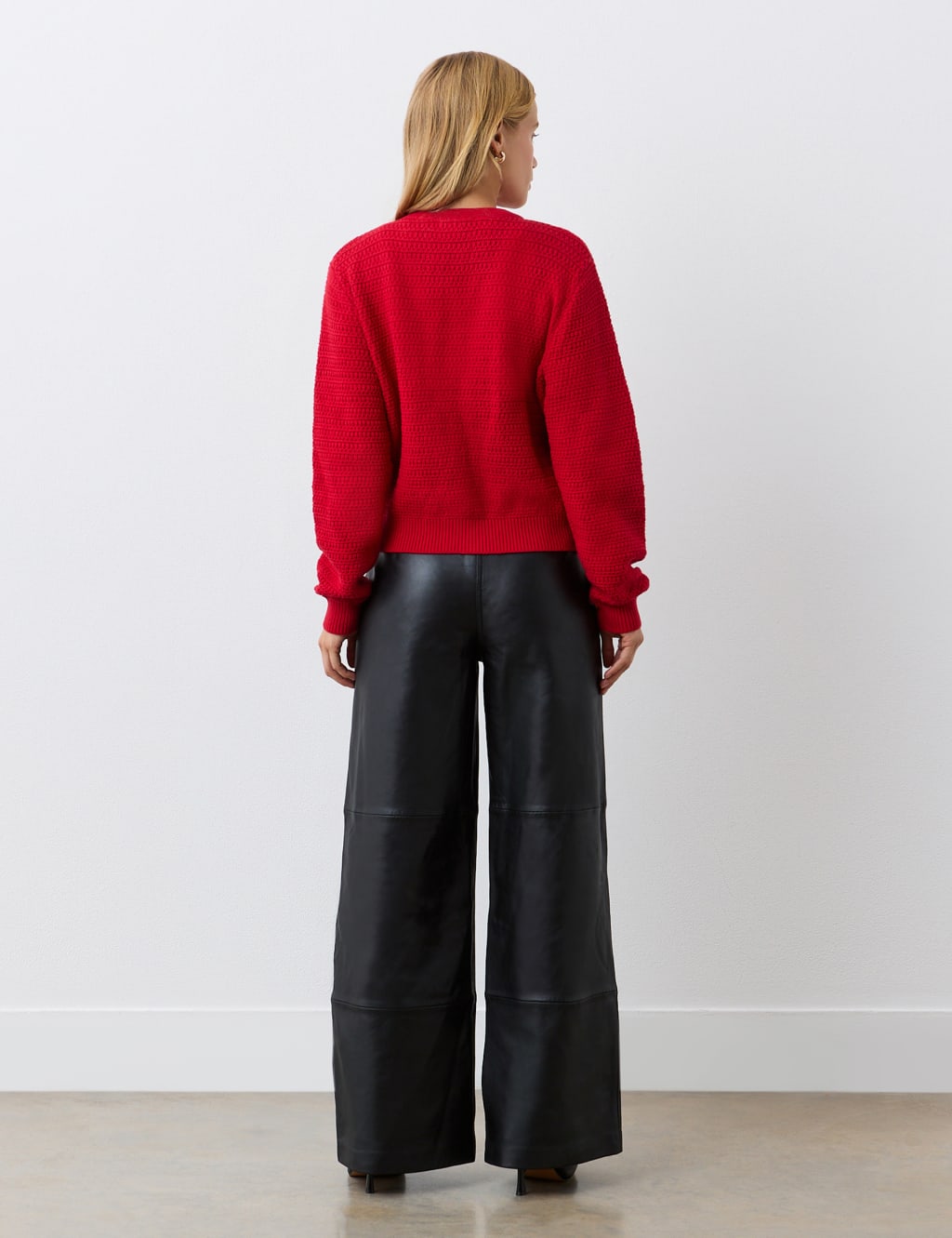 Pure Cotton Textured Button Front Cardigan 4 of 4
