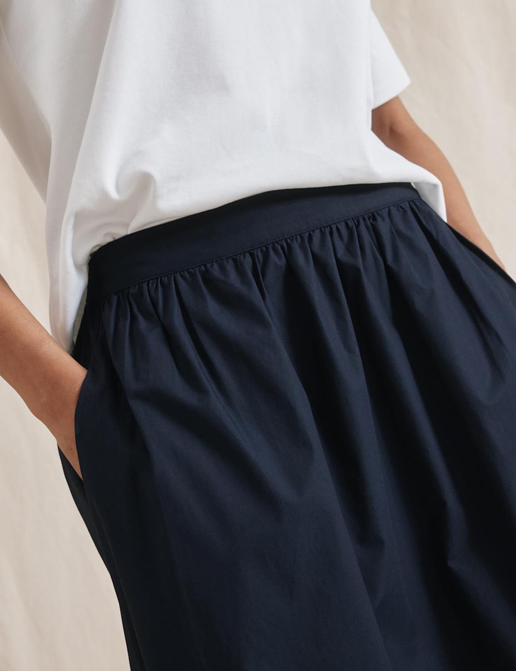 Pure Cotton Midaxi A-Line Skirt 4 of 5