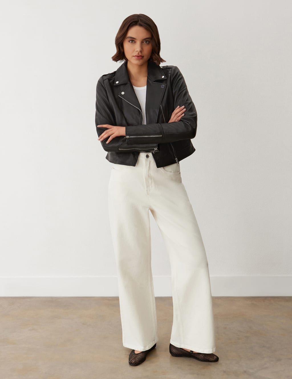 Leather Biker Jacket 3 of 5