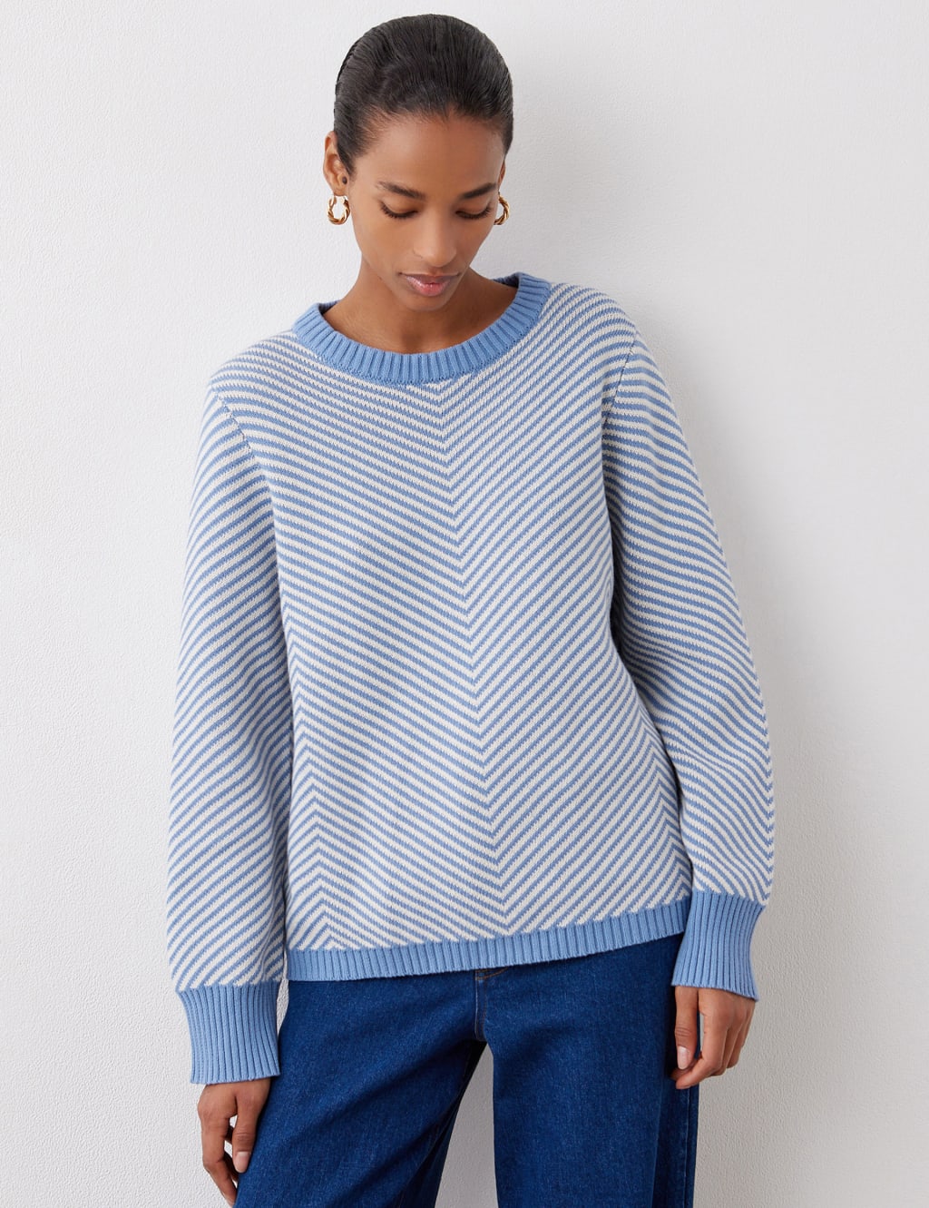 Cotton Rich Chevron Jumper 2 of 5