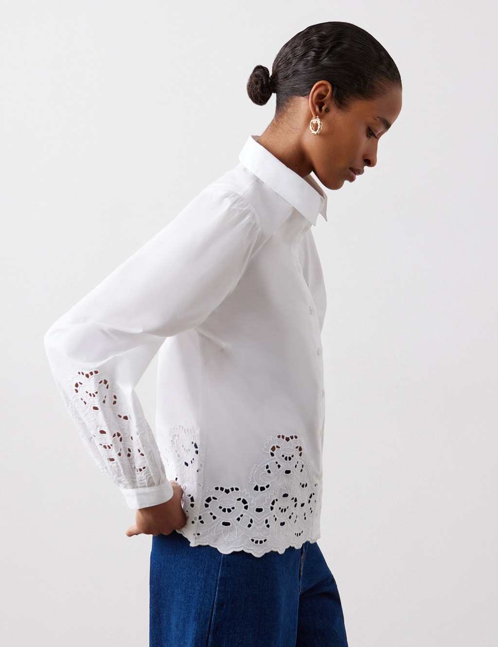 Pure Cotton Embroidered Shirt 4 of 4