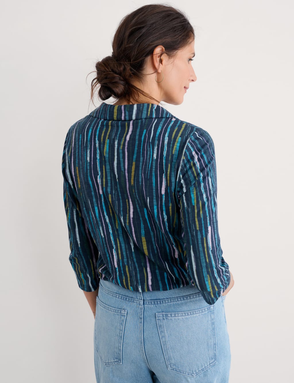 Pure Cotton Striped Top 3 of 3
