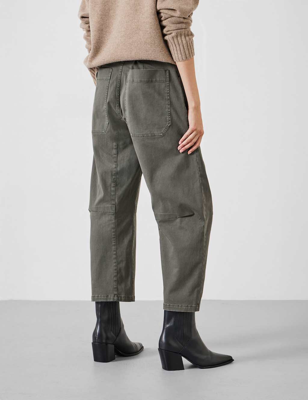 Cordi Cotton Rich Barrel Leg Trousers 5 of 5