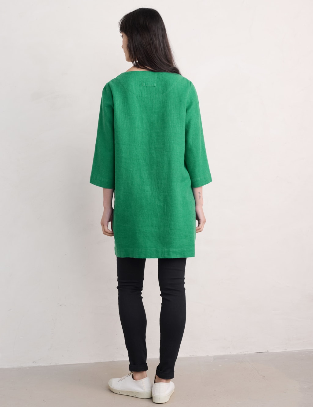 Cotton Blend Scoop Neck Tunic 4 of 4
